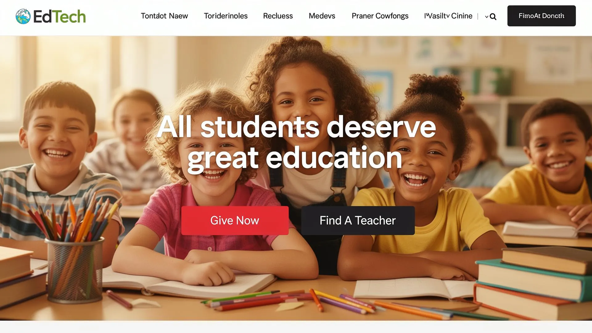 EdTech Crowdfunding — Education project screenshot