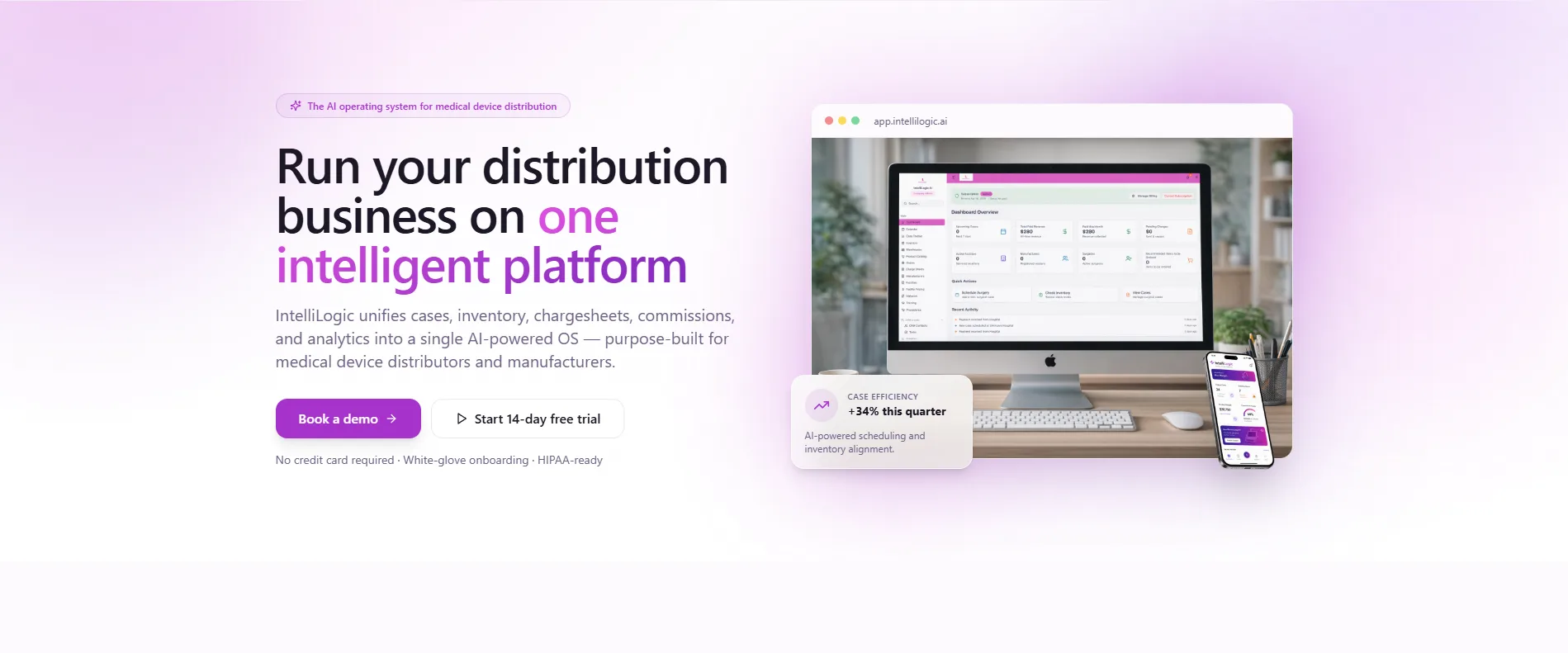 An AI-Powered Operations Management System for Medical Distributors — Healthcare project screenshot